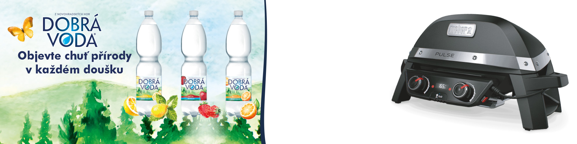Kup Dobrou vodu a vyhraj Gril Weber Pulse 2000!