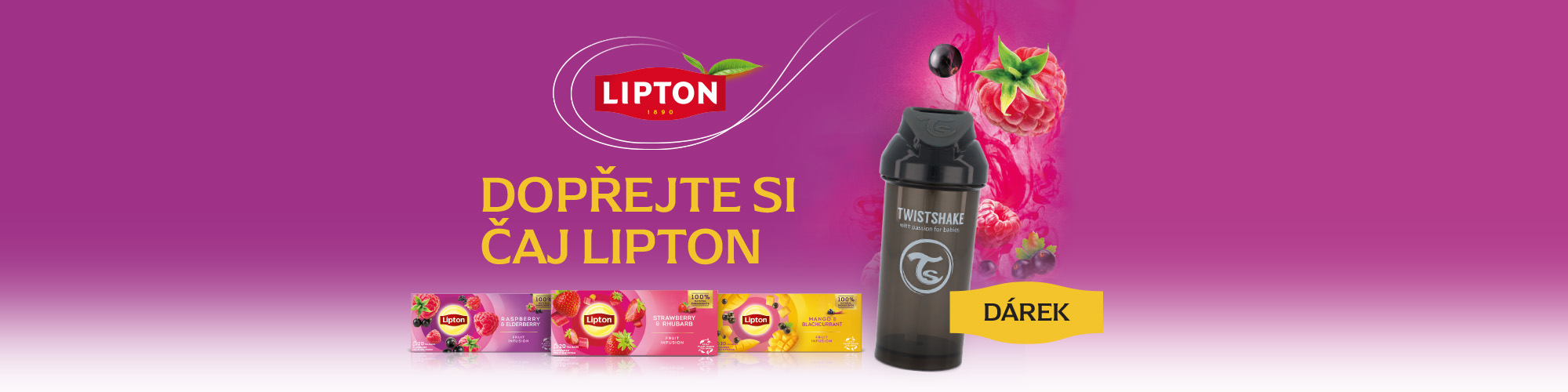 Vyhraj stylovou láhev Twistshake 360 ml s Liptonem!
