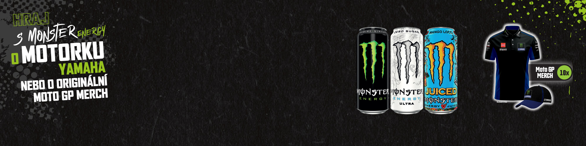 Win YAMAHA MOTORBIKE or MOTO GP merch with Monster!