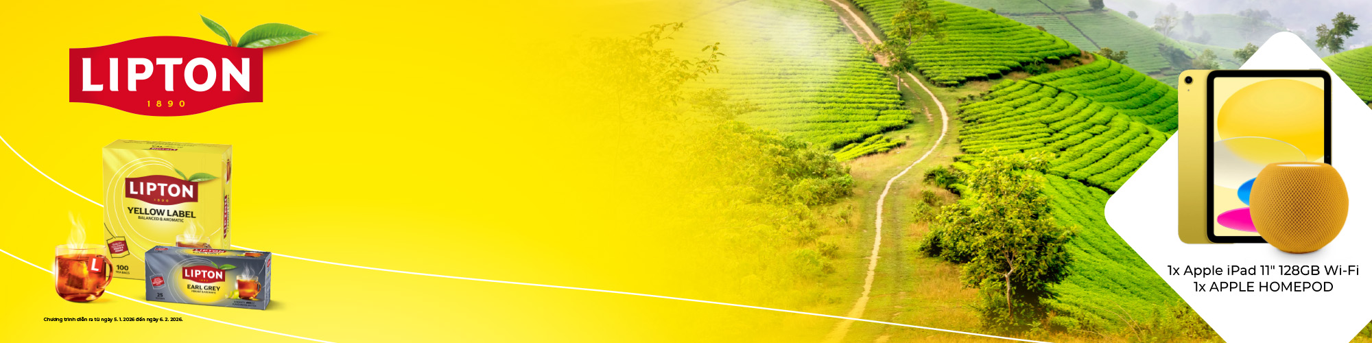 Cùng trà Lipton bay đến Việt Nam!