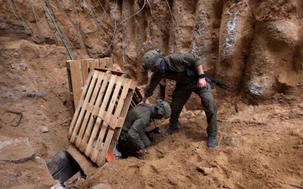 linh Israel chui vao cua mo duong ham Hamas o Gaza -reu.webp