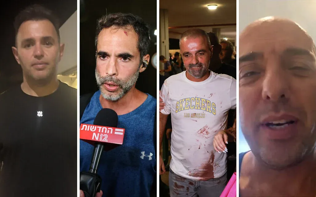 Từ trái qua phải: bác sĩ Shota Musayev, Asaf Rajuan, Yaniv Hayoun và Zvika Manes trở về Israel hôm 30/9.
