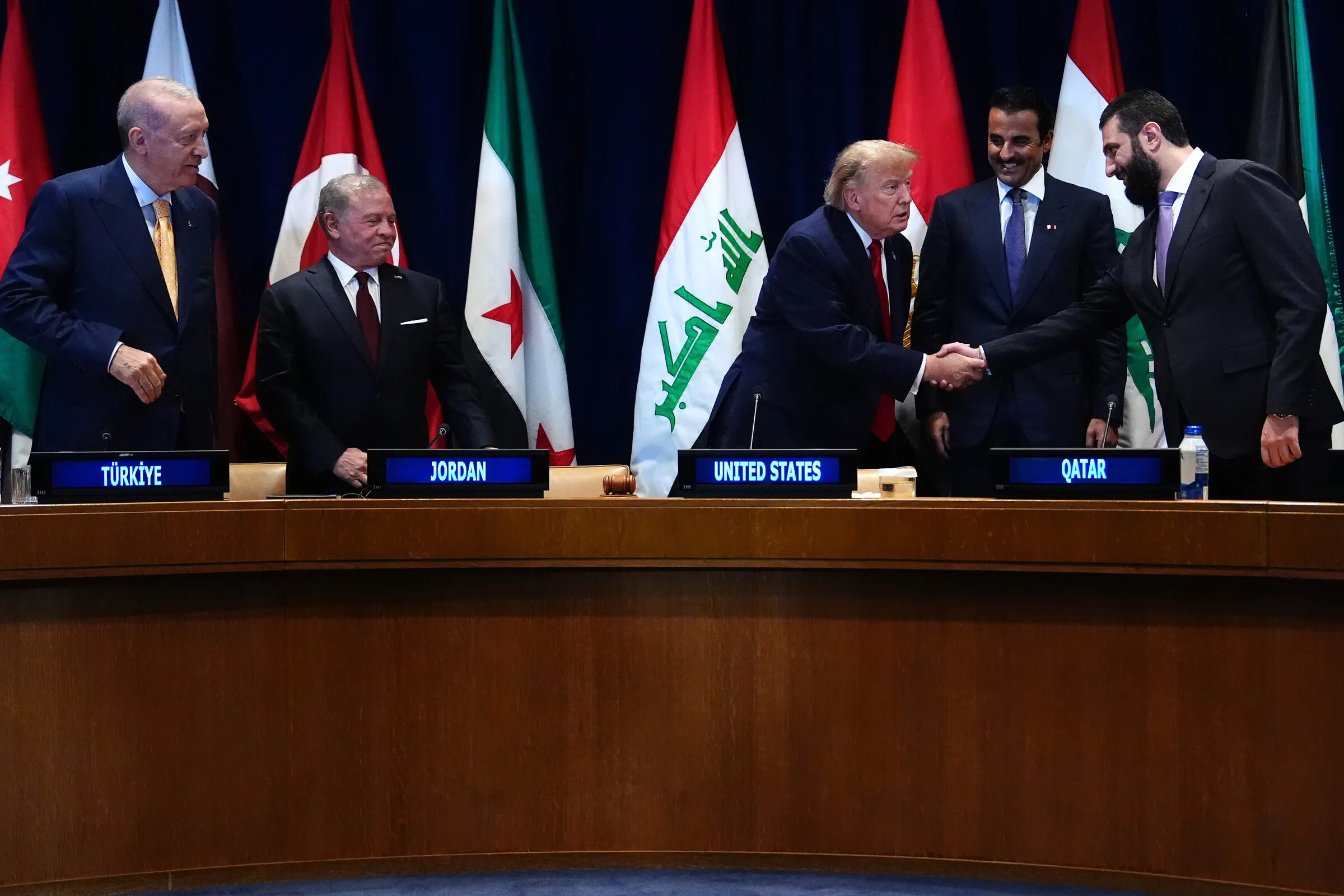 Tổng thống Mỹ Donald Trump trong cuộc họp đa phương với Hội đồng vùng Vịnh bên lề Đại hội đồng Liên Hợp Quốc ở New York ngày 22/9.