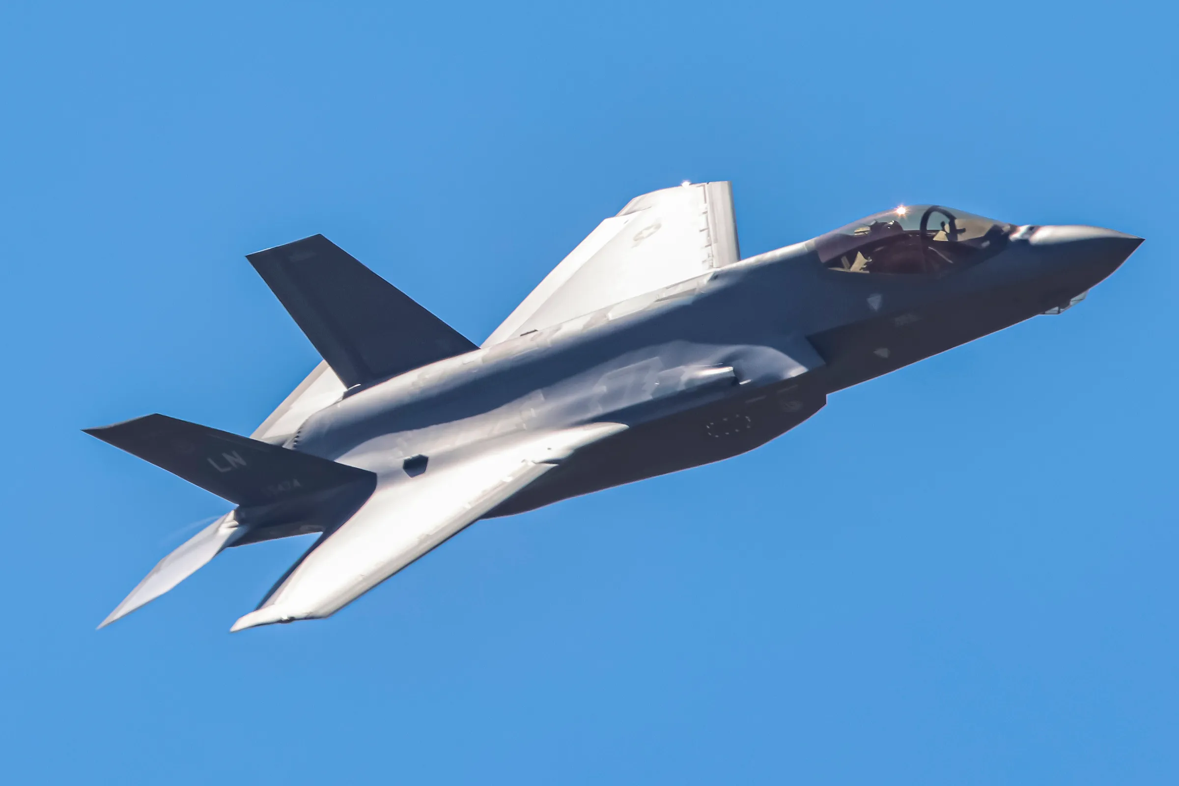 Tiêm kích F-35 Mỹ tại triển lãm Paris Air Show ở Pháp năm 2023.