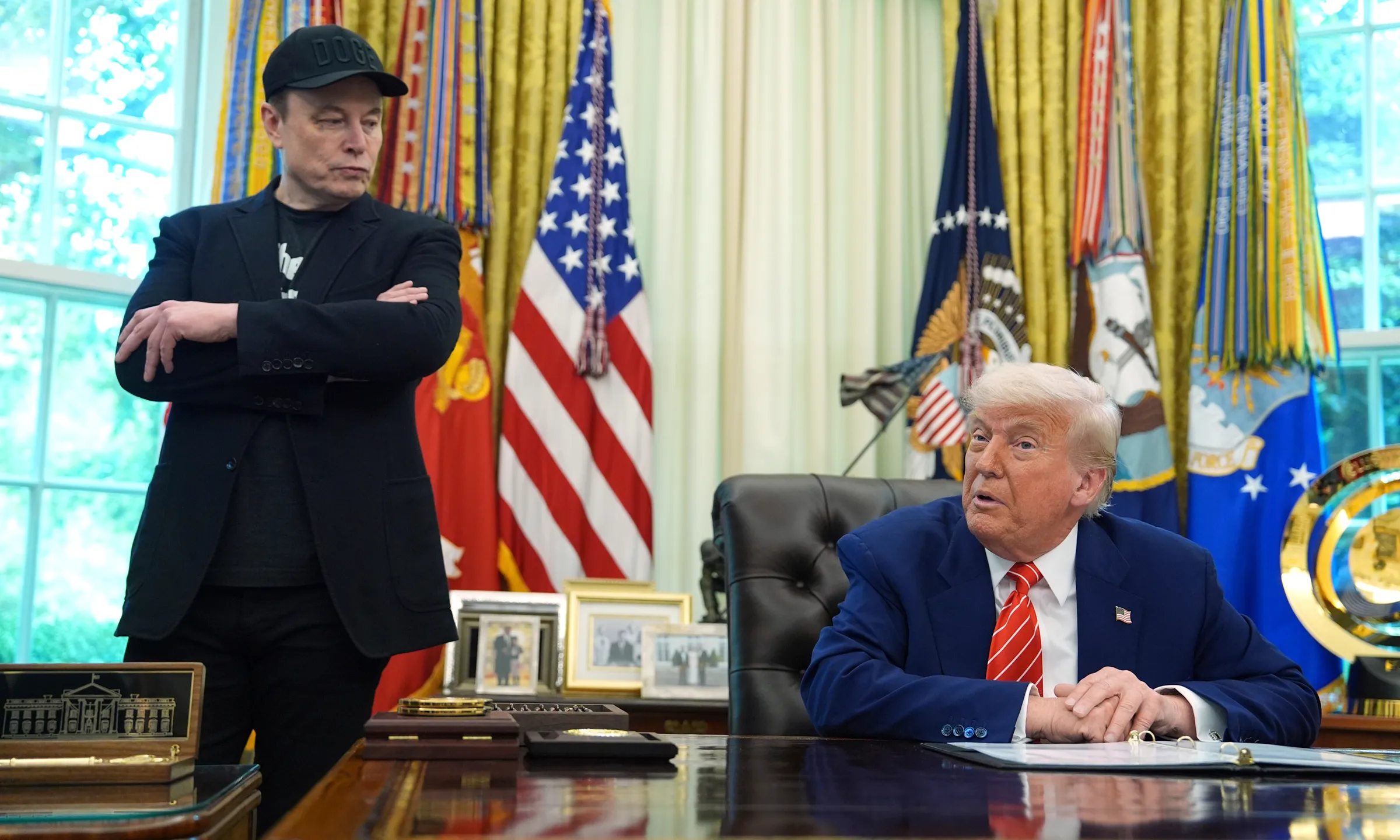 Elon Musk (trái) và Tổng thống Trump tại Nhà Trắng tháng 5/2025.
