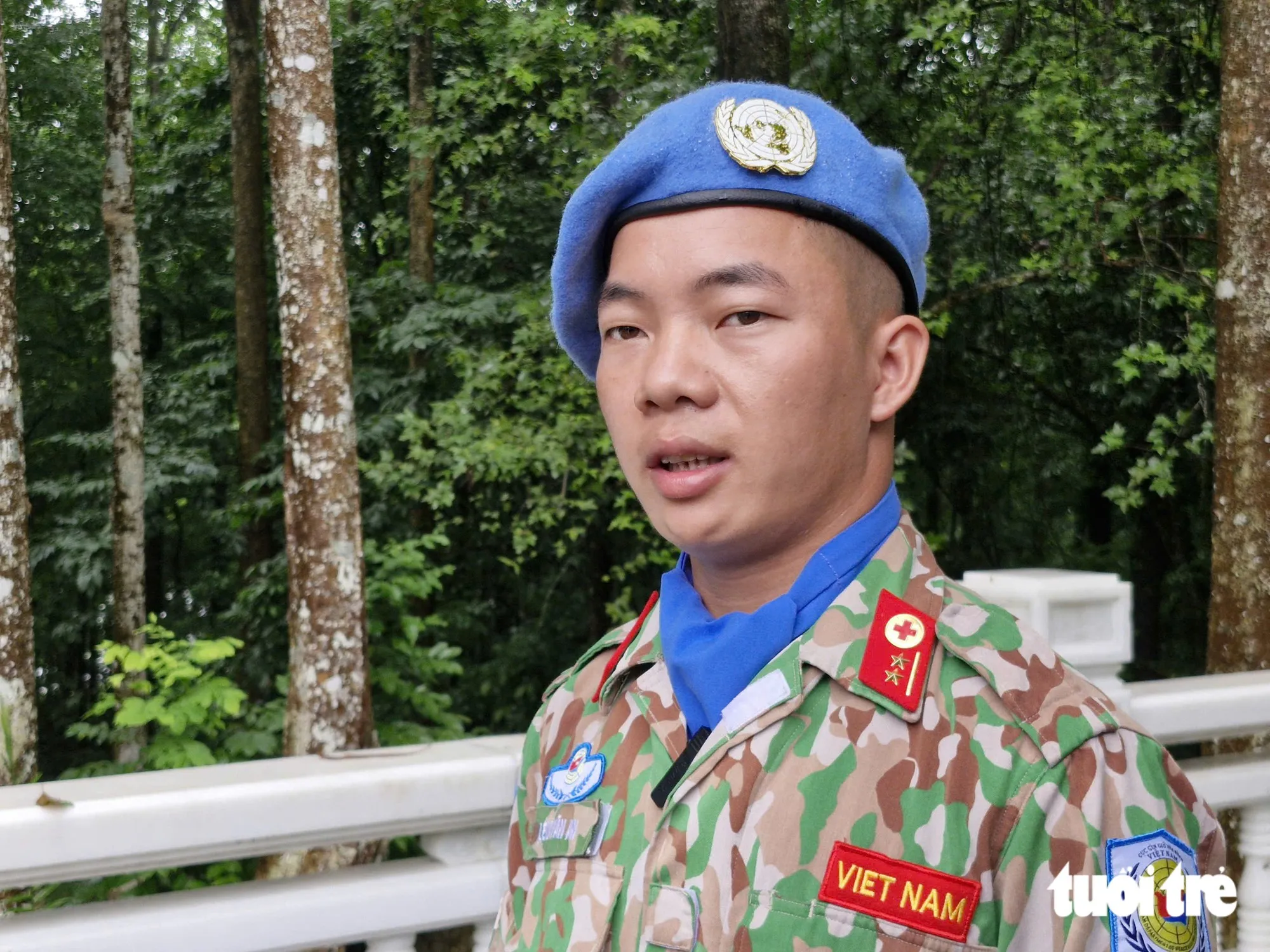 Trung úy quân nhân chuyên nghiệp Lèng Văn An - Ảnh: NAM TRẦN