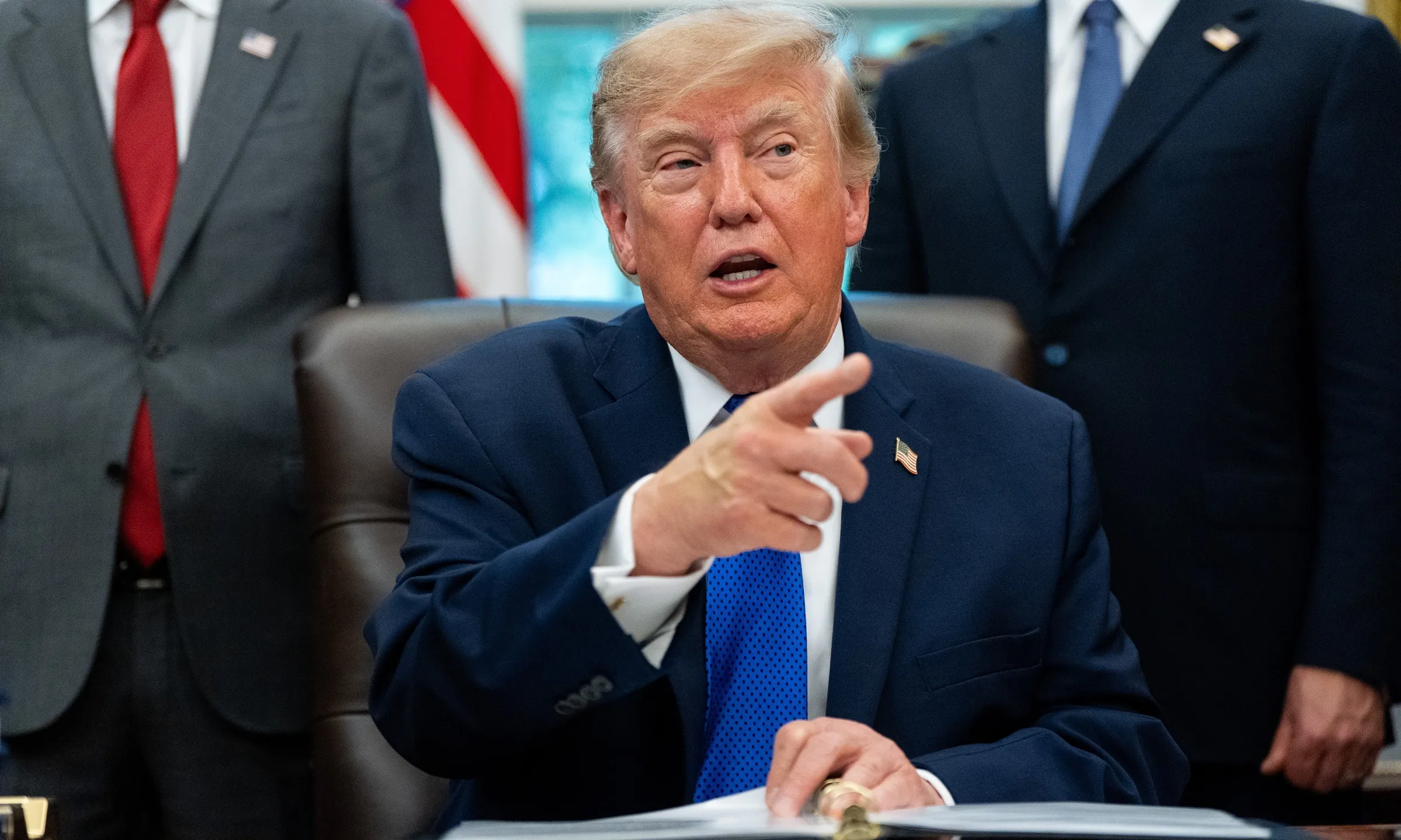 Tổng thống Donald Trump tại Phòng Bầu dục, Nhà Trắng, ngày 28/9.