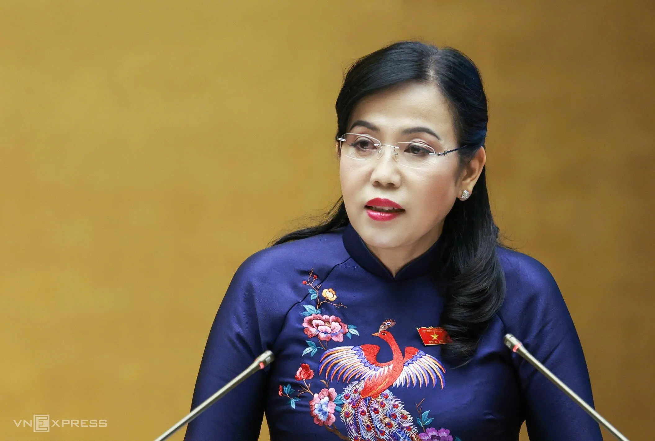 Chủ nhiệm Ủy ban Khoa học, Công nghệ và Môi trường Nguyễn Thanh Hải báo cáo thẩm tra dự án luật sáng 17/10.