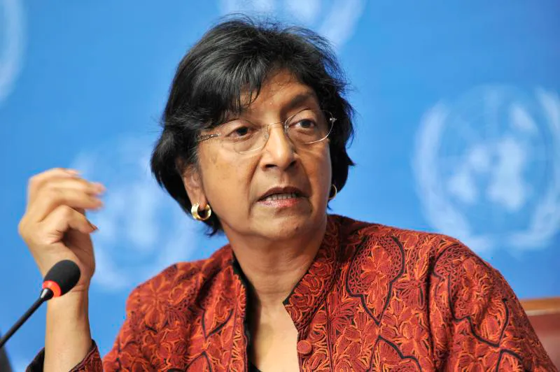 Bà Navanethem Pillay tại trụ sở Liên Hợp Quốc ở Geneva, Thụy Sĩ hồi năm 2010.