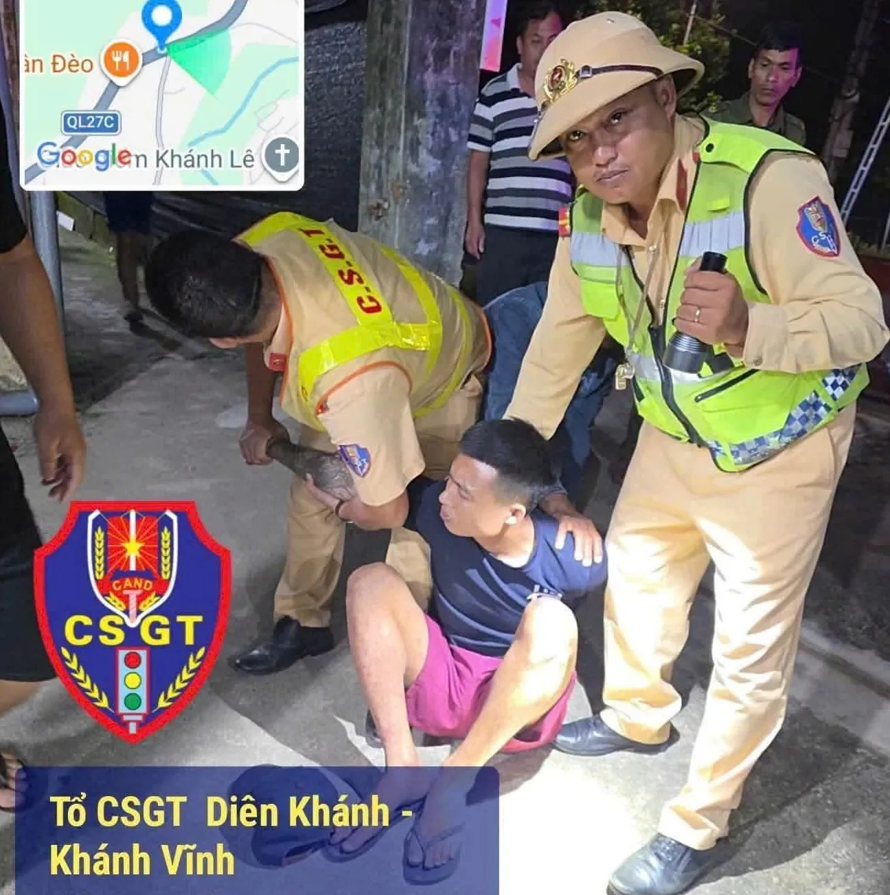 Thời điểm lực lượng chức năng phát hiện, bắt giữ Lê Văn Cường - Ảnh:H.T.