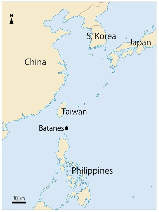 Vị trí Trung Quốc (China), Nhật Bản (Japan), đảo Đài Loan (Taiwan) và Philippines - Ảnh: KYODO NEWS