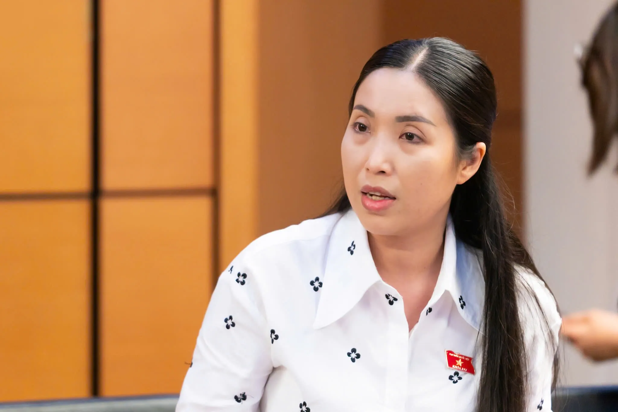 Đại biểu Nguyễn Thị Mỹ Hạnh (cán bộ Sở Văn hóa, Thể thao và Du lịch tỉnh Cà Mau).