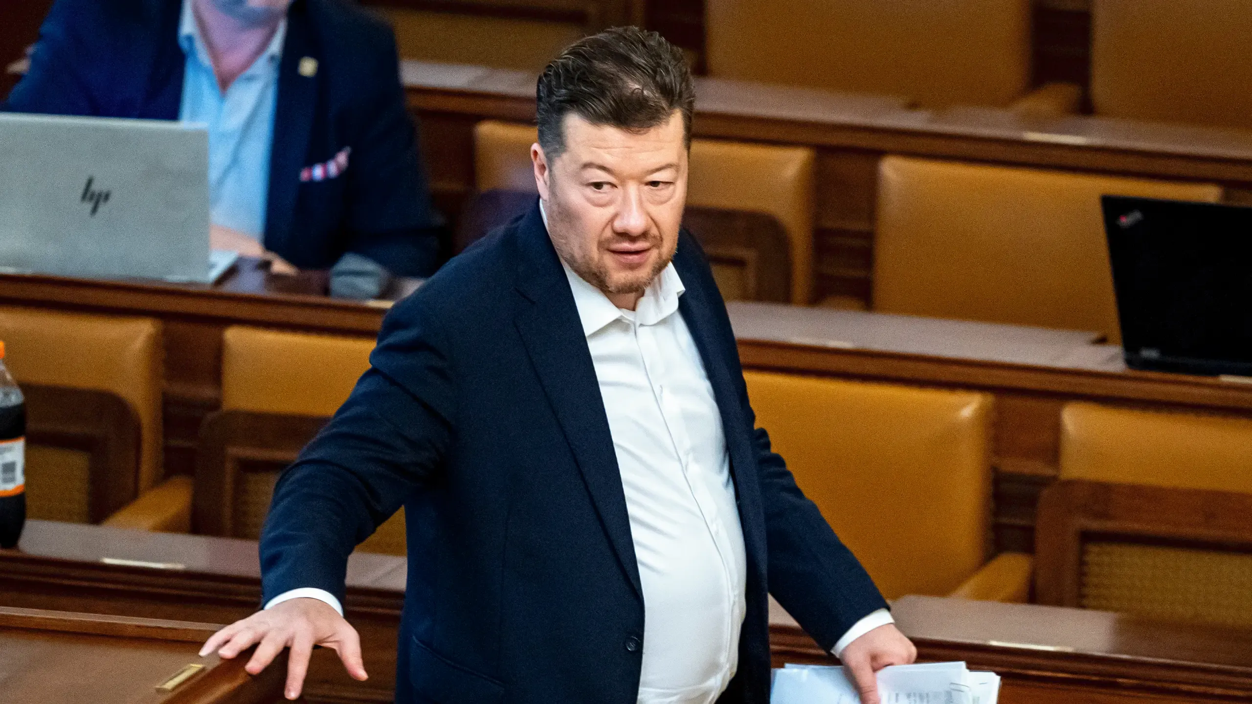 Tomio Okamura trong phiên họp Hạ viện ngày 9 tháng 9 năm 2026.