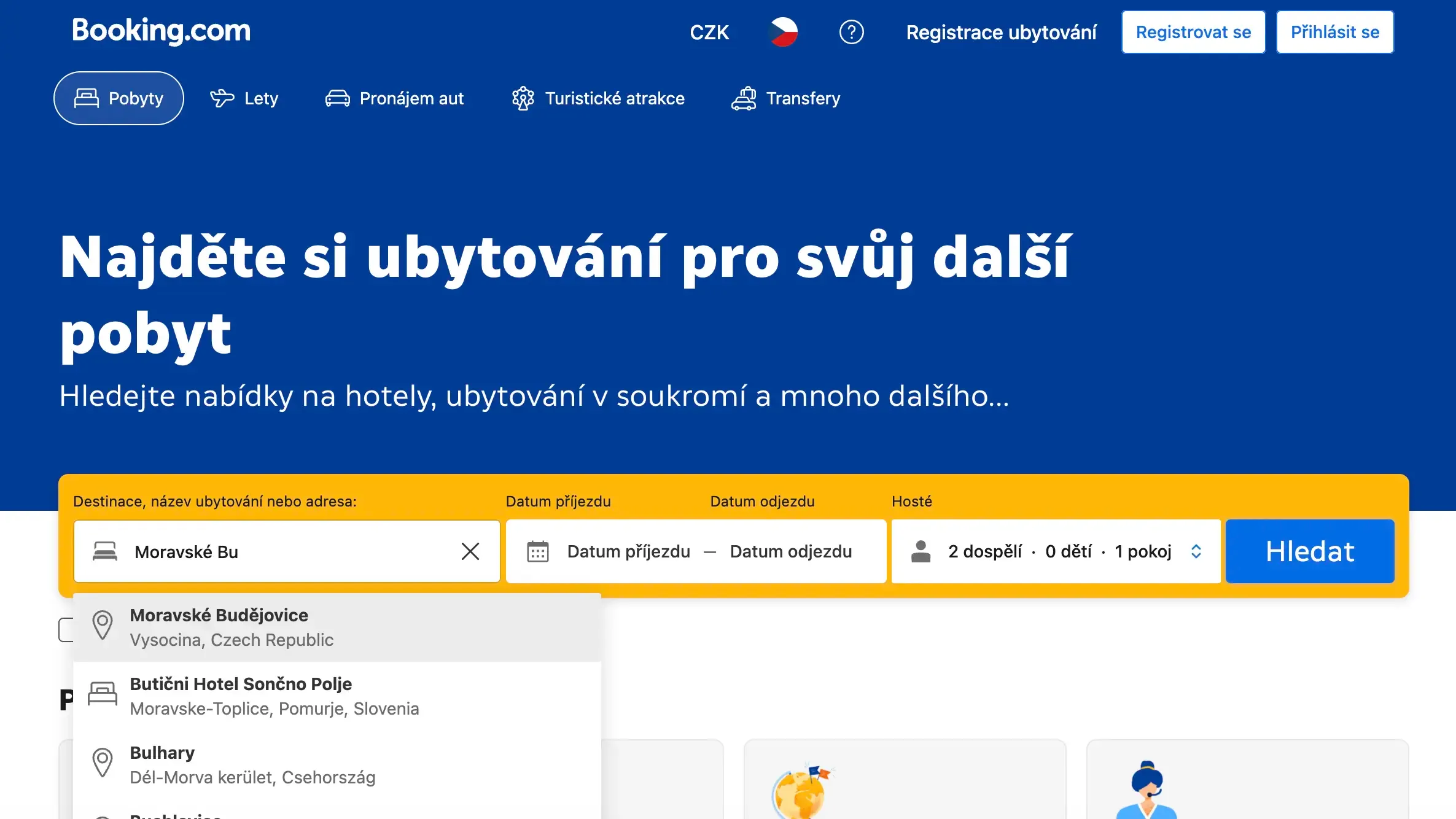 Nền tảng đặt phòng Booking.com.