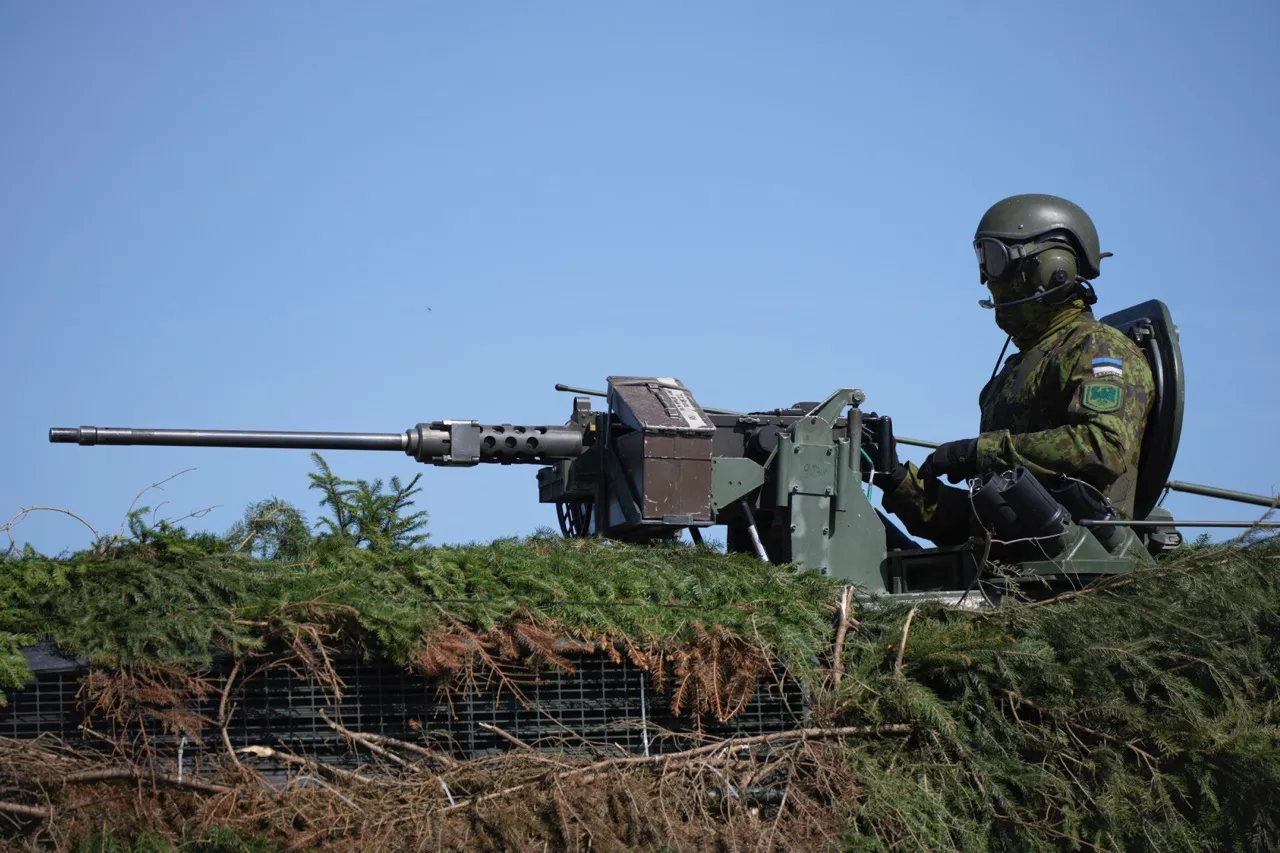 Binh sĩ Estonia tham gia cuộc tập trận Spring Storm của NATO tại Tapa, Estonia hồi năm 2023 - Ảnh: AFP