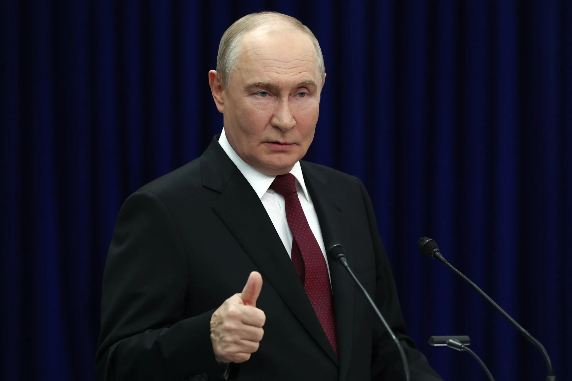 Tổng thống Putin phát biểu tại hội nghị Tổ chức Hợp tác Thượng Hải ở Kyrgyzstan ngày 1/9.