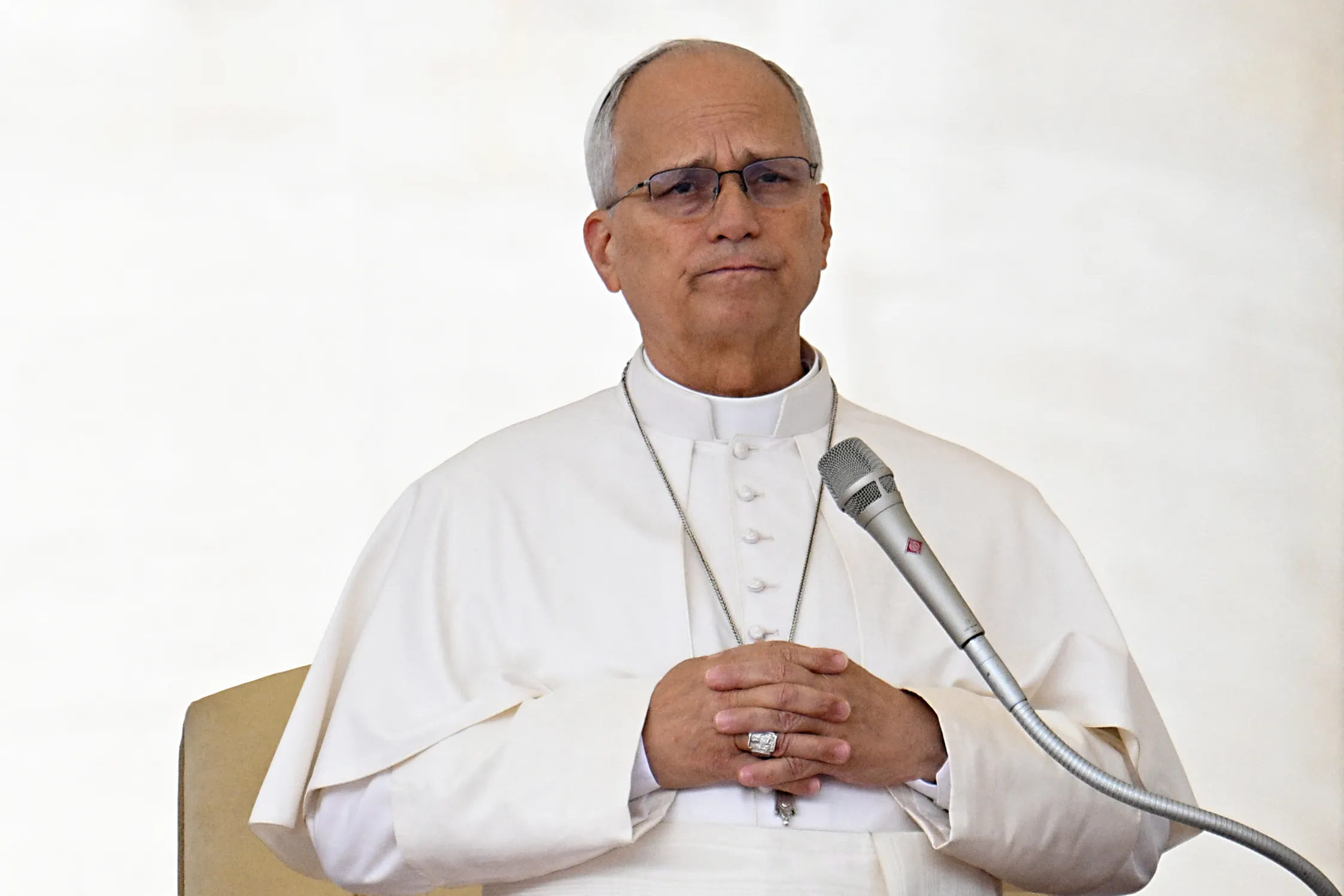 Giáo hoàng Leo XIV tại Quảng trường Thánh Peter ở Vatican ngày 7/10.