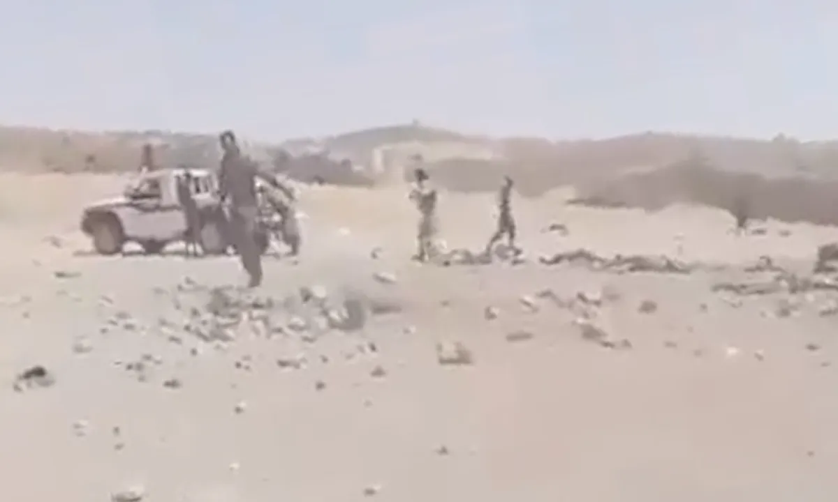 Hiện trường vụ tập kích trại huấn luyện Al-Alam ở Yemen hôm 19/10.