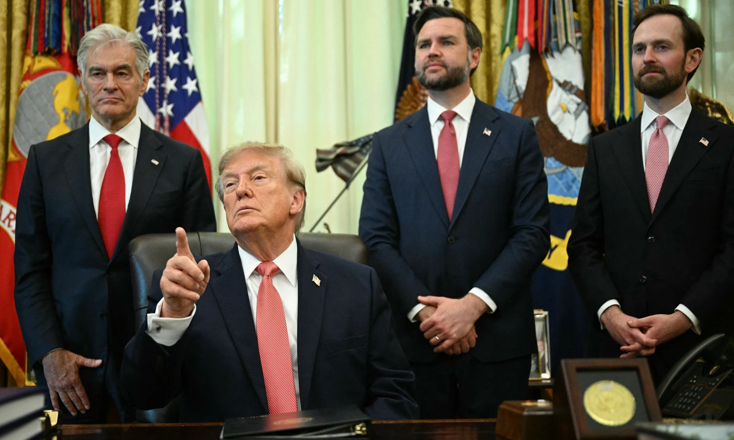 Tổng thống Donald Trump tại Phòng Bầu dục, Nhà Trắng, ngày 20/10.