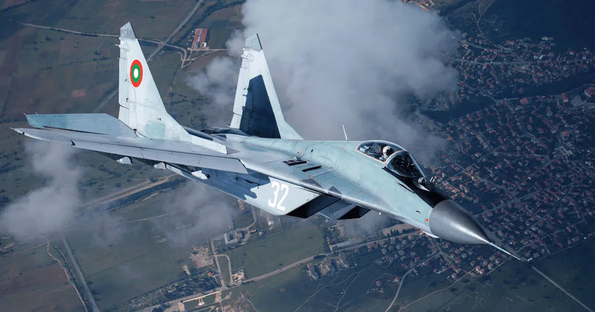 Tiêm kích MiG-29 của không quân Bulgaria.