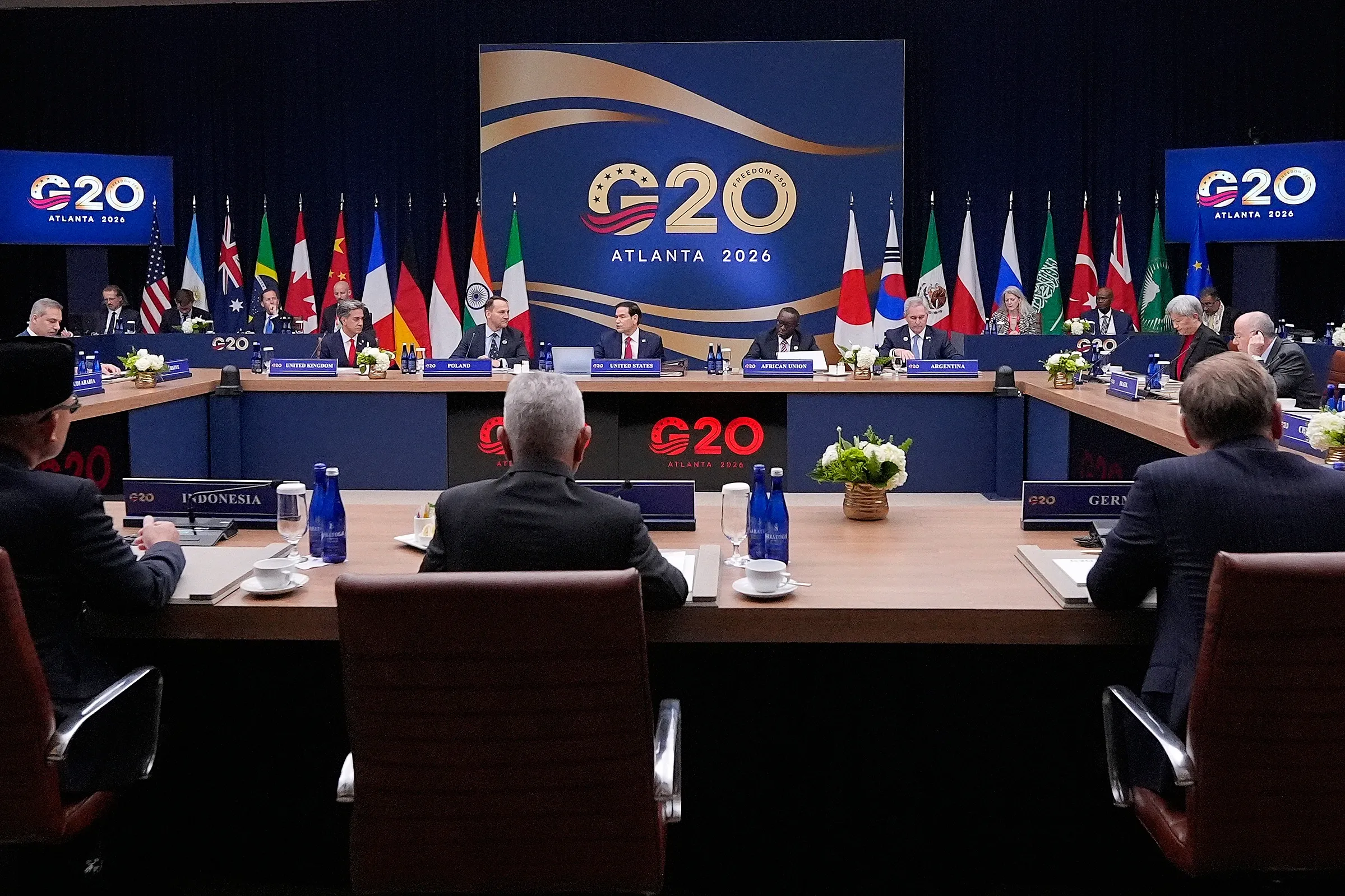 Phiên họp toàn thể khai mạc Hội nghị Ngoại trưởng G20 tại Atlanta, Mỹ ngày 30/10.