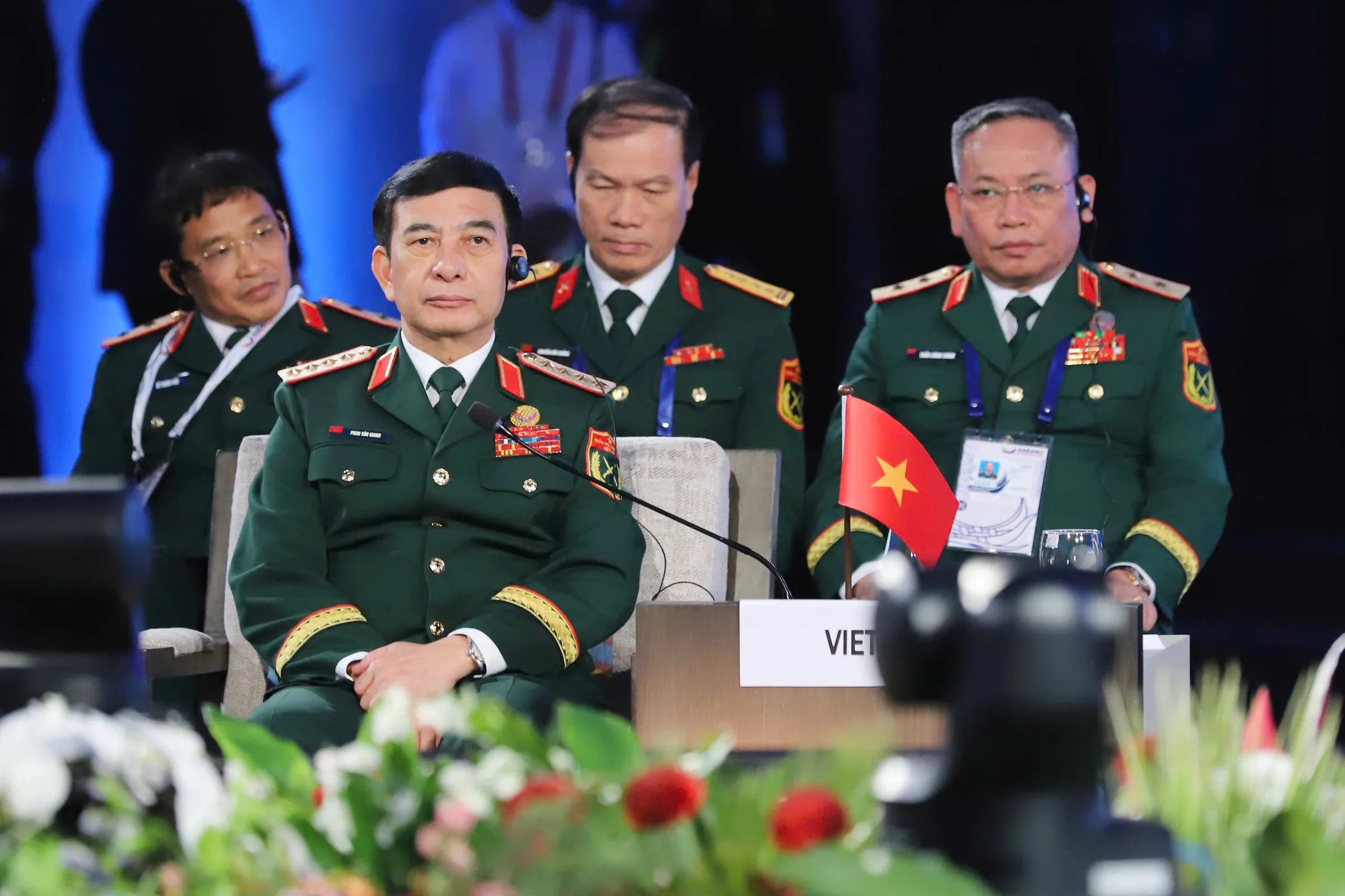 Đại tướng Phan Văn Giang, Phó thủ tướng, Bộ trưởng Quốc phòng tại hội nghị Bộ trưởng Quốc phòng ASEAN.