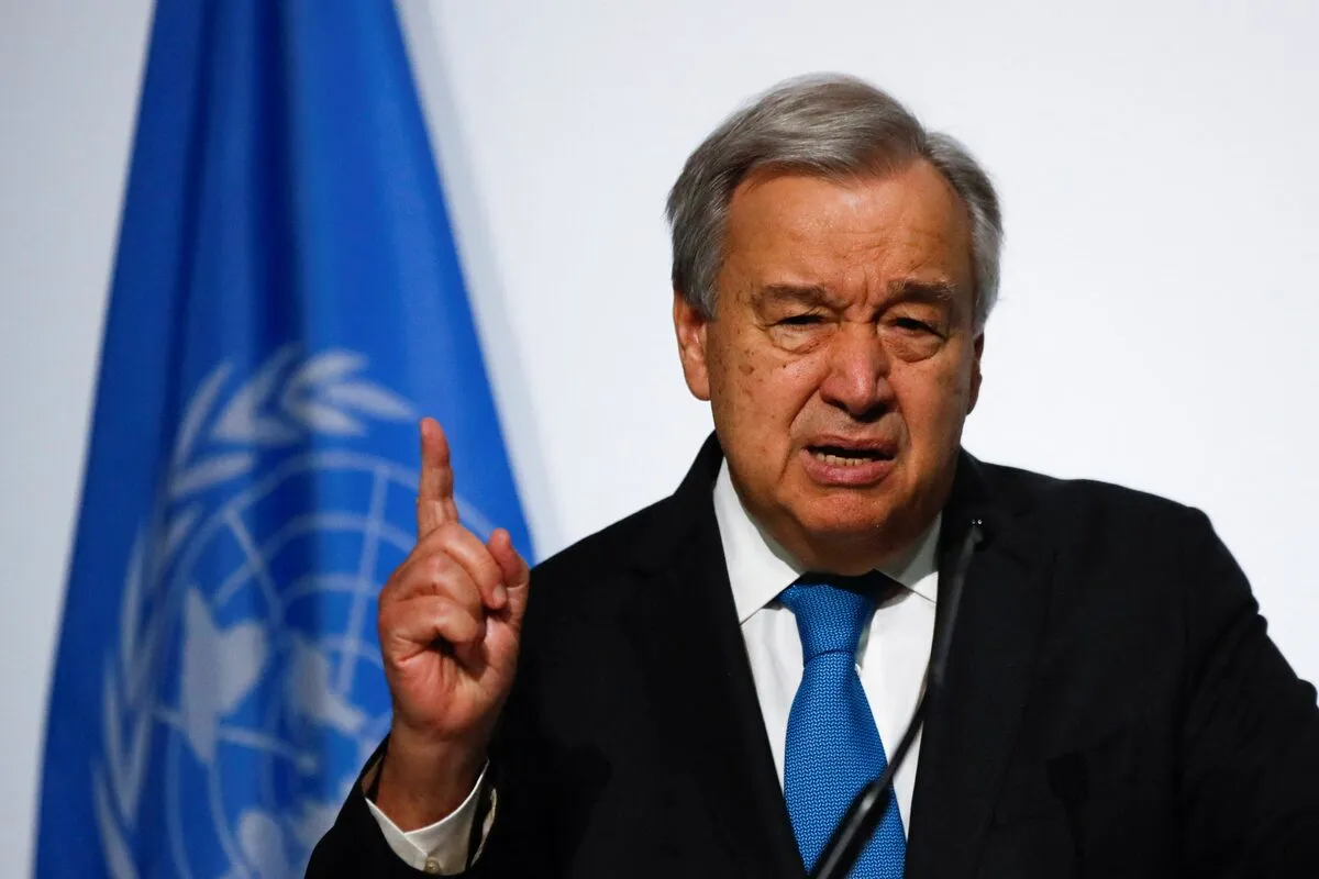 Tổng thư ký Liên hợp quốc Antonio Guterres quan ngại trước những hậu quả có thể kéo theo từ lệnh trừng phạt - Ảnh: REUTERS