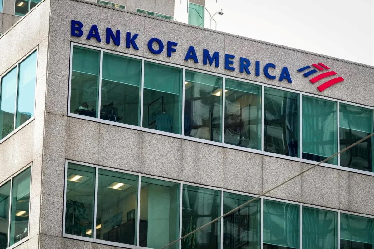 Logo của ngân hàng Bank of America - Ảnh: REUTERS