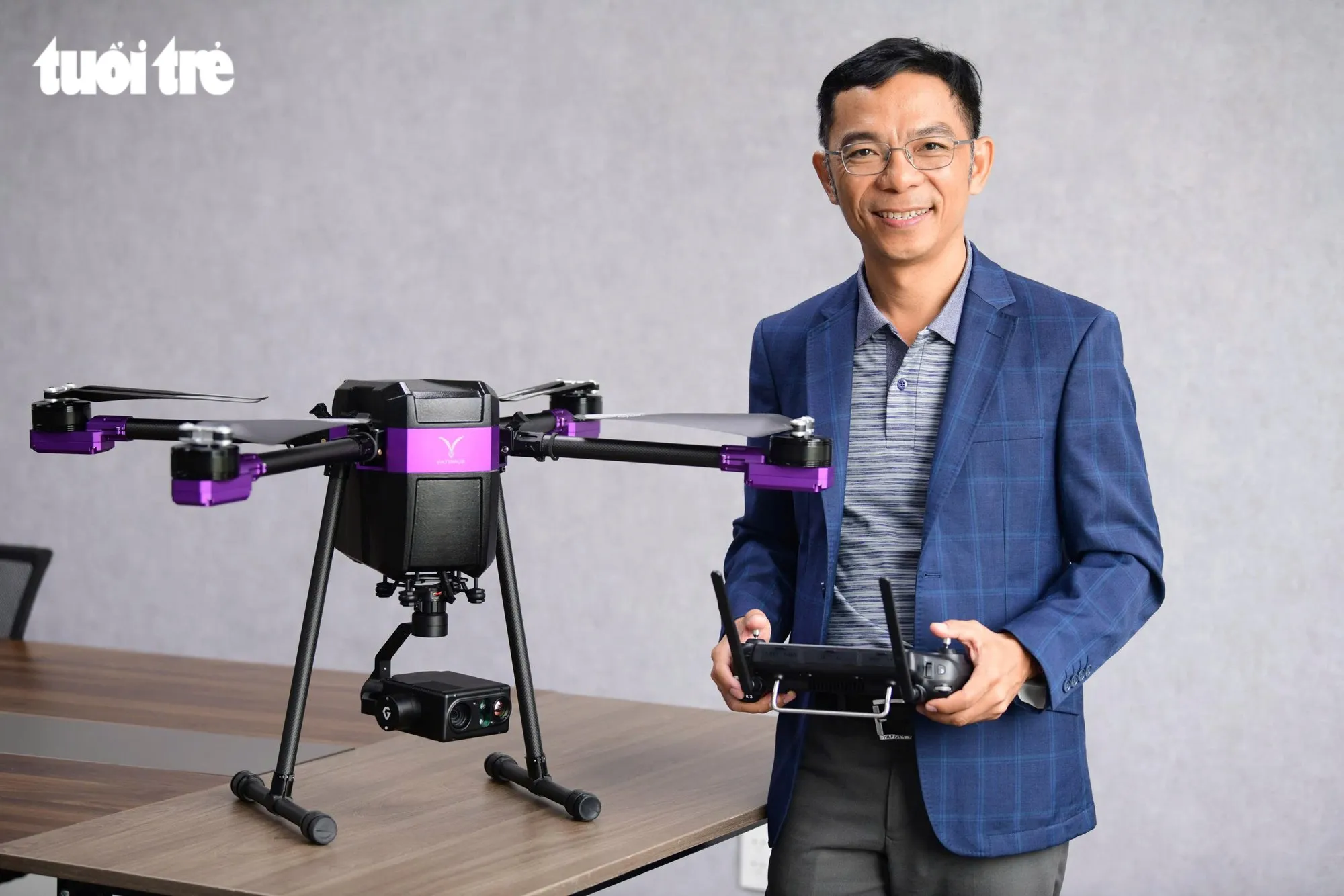 Ông Trần Anh Tuấn, nhà sáng lập Saolatek - Ảnh: QUANG ĐỊNH