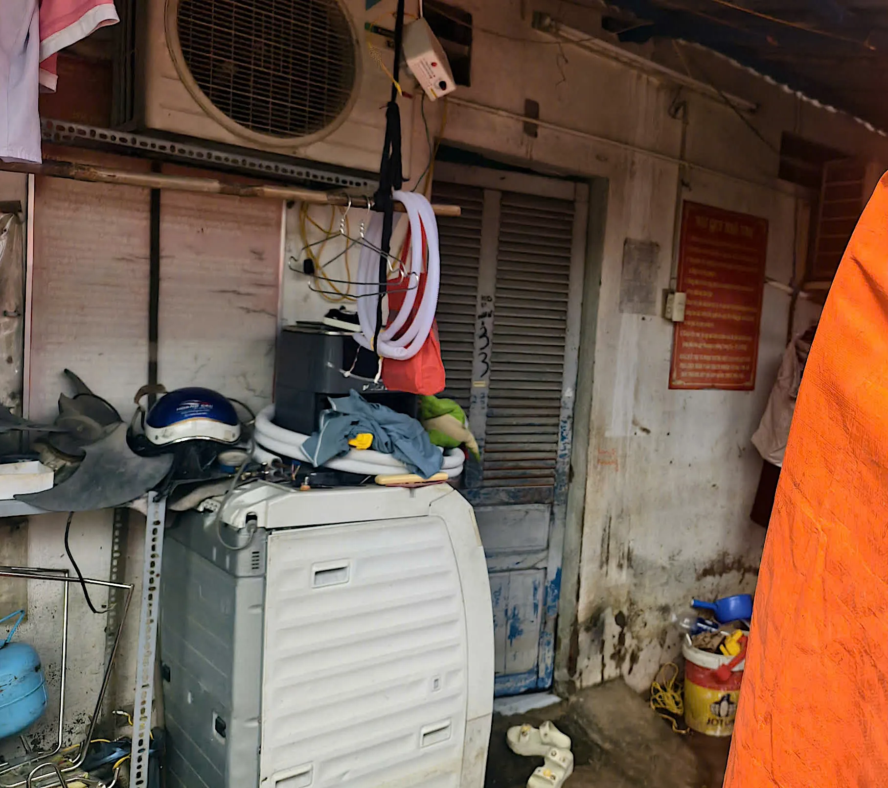 Phòng trọ nơi xảy ra sự việc.