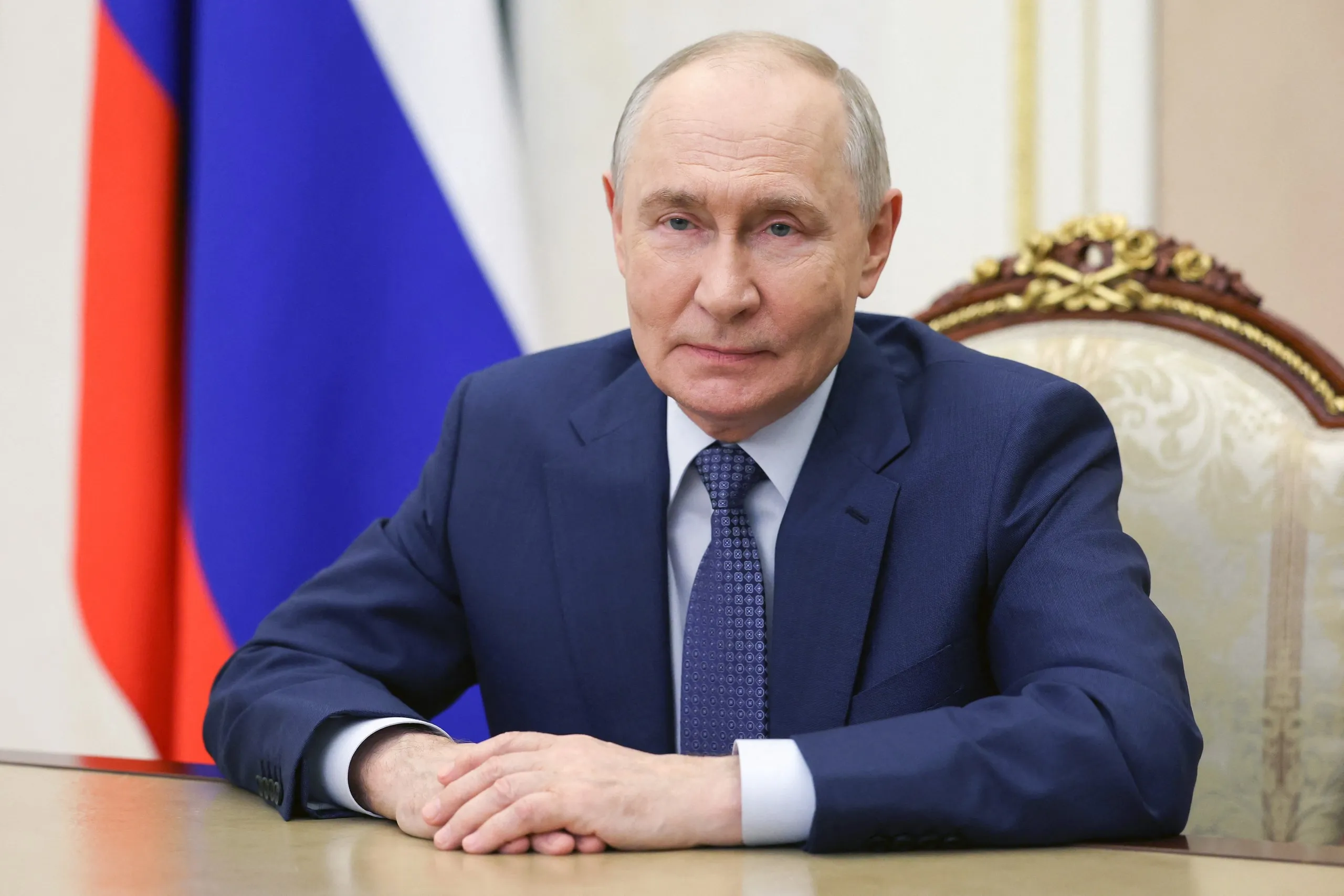 Tổng thống Nga Vladimir Putin tham dự một sự kiện hôm 11-10 - Ảnh: AFP