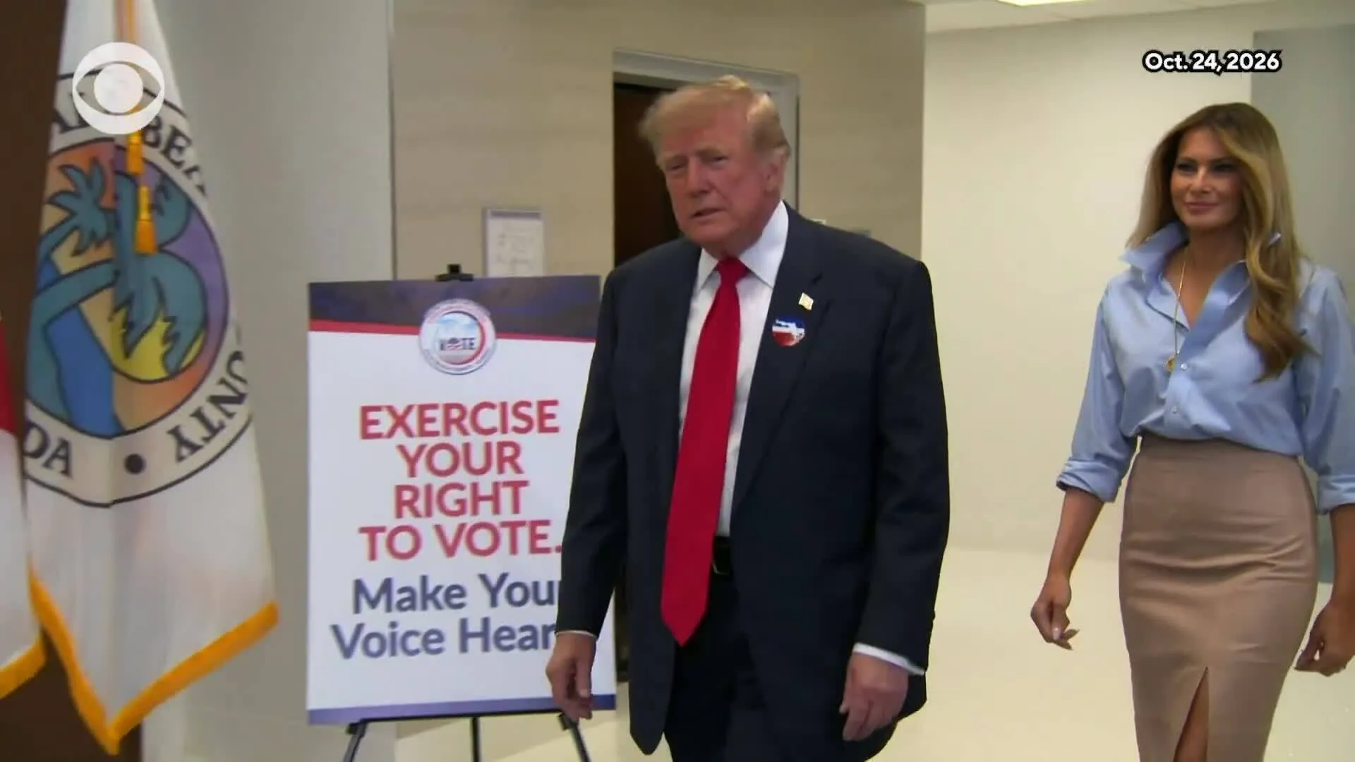Ông Trump bỏ phiếu sớm bầu cử giữa kỳ tại Florida.