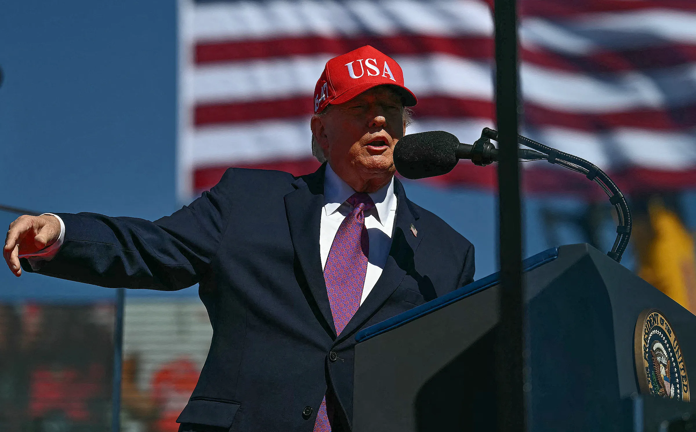 Tổng thống Mỹ Donald Trump tại cuộc vận động ở thành phố Bullhead, bang Arizona ngày 14/10.