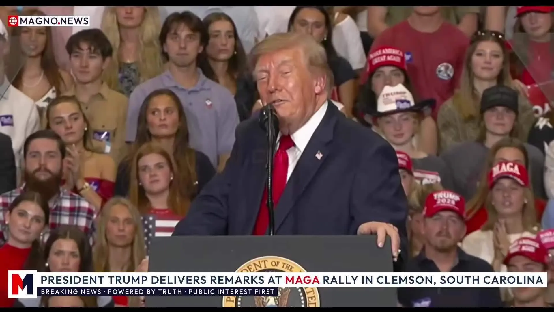 Tổng thống Mỹ Donald Trump tại cuộc vận động cử tri ngày 21/10 ở Nam Carolina.