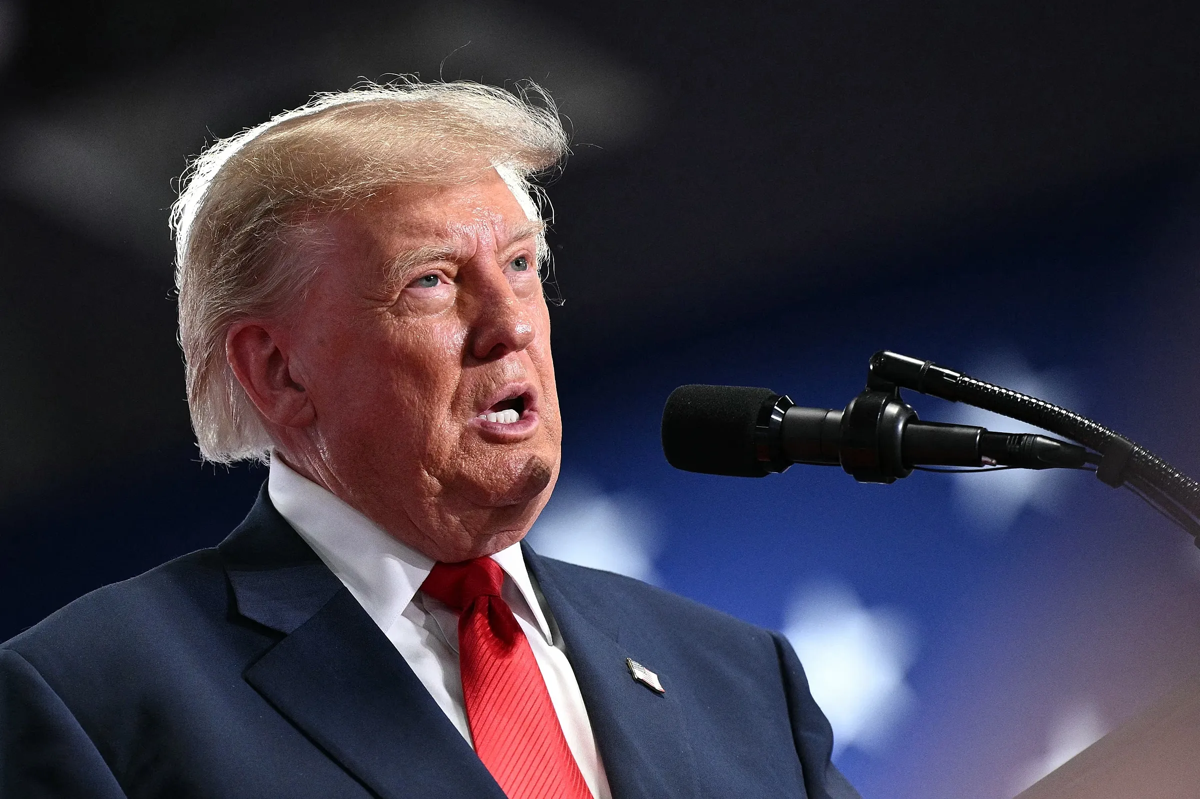 Tổng thống Mỹ Donald Trump phát biểu trước người ủng hộ tại cuộc vận động ở Syracuse, bang New York ngày 9/10.