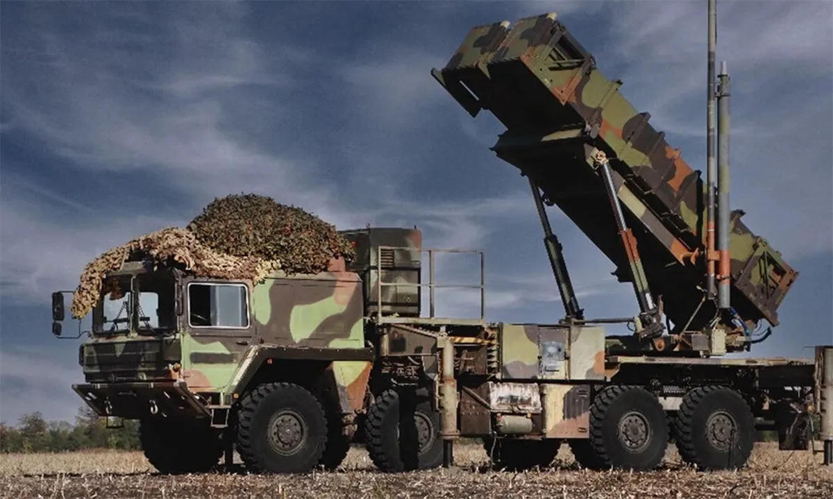 Bệ phóng của tổ hợp Patriot Ukraine trong ảnh đăng hồi tháng 1.