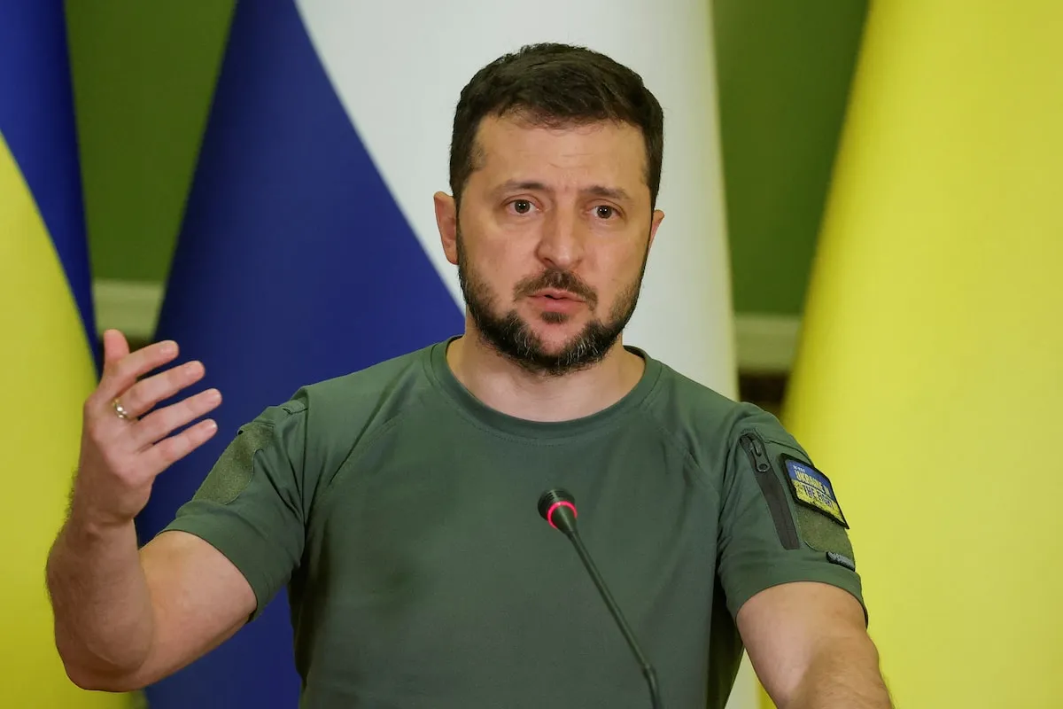 Tổng thống Ukraine Volodymyr Zelensky - Ảnh: REUTERS