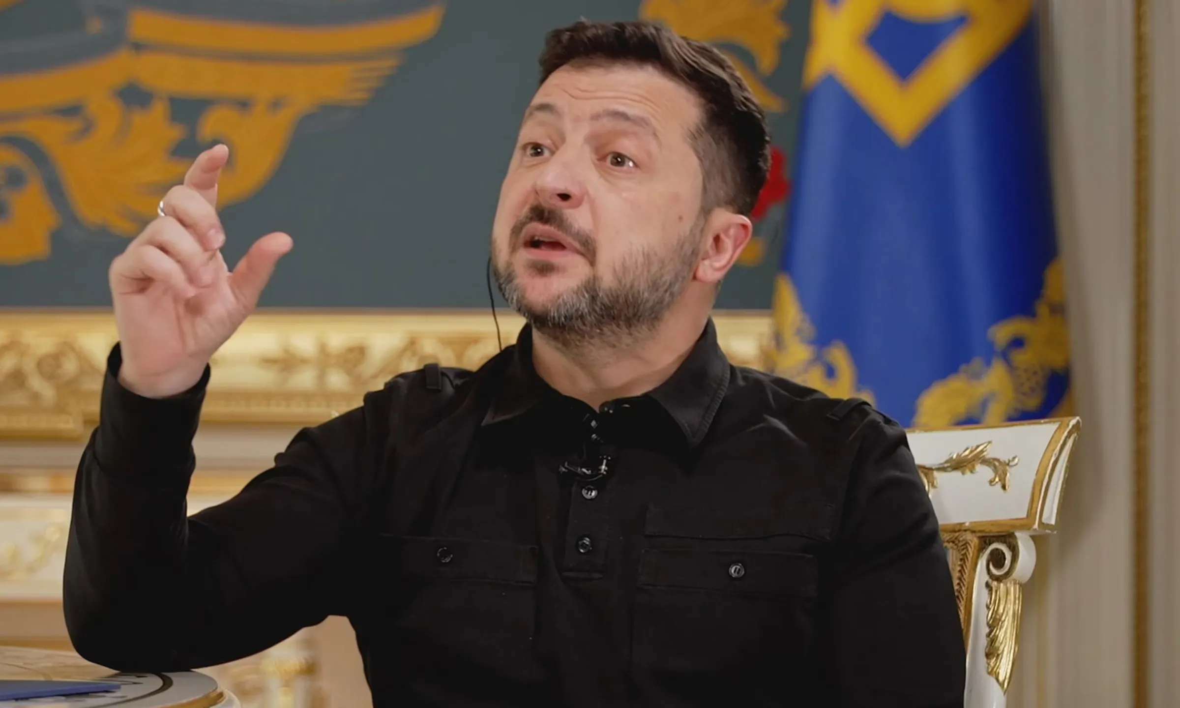 Tổng thống Zelensky trong cuộc phỏng vấn với ABC News hôm 23/10.