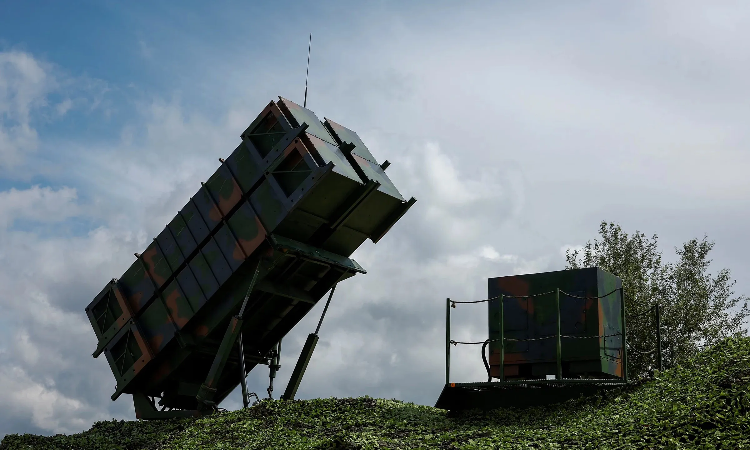 Xe phóng thuộc tổ hợp Patriot tại địa điểm không tiết lộ ở Ukraine hồi tháng 8/2024.