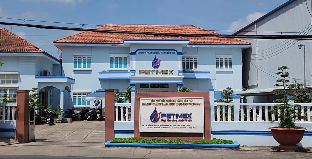 Trụ sở Công ty cổ phần Thương mại Dầu khí Đồng Tháp (Petimex Đồng Tháp) - Ảnh: BTT