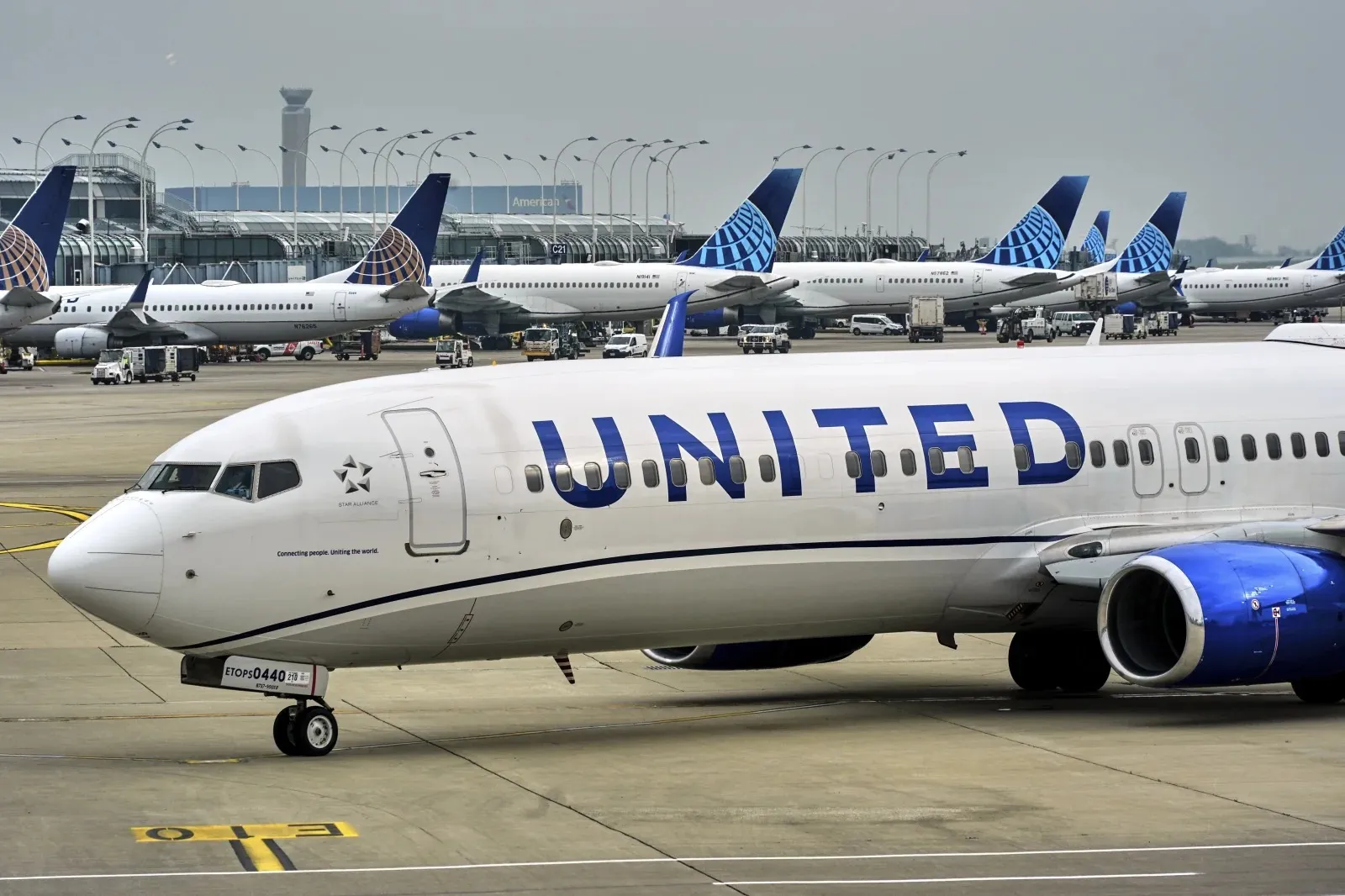 Máy bay của United Airlines tại sân bay quốc tế O'Hare ở Chicago ngày 29/5/2025.