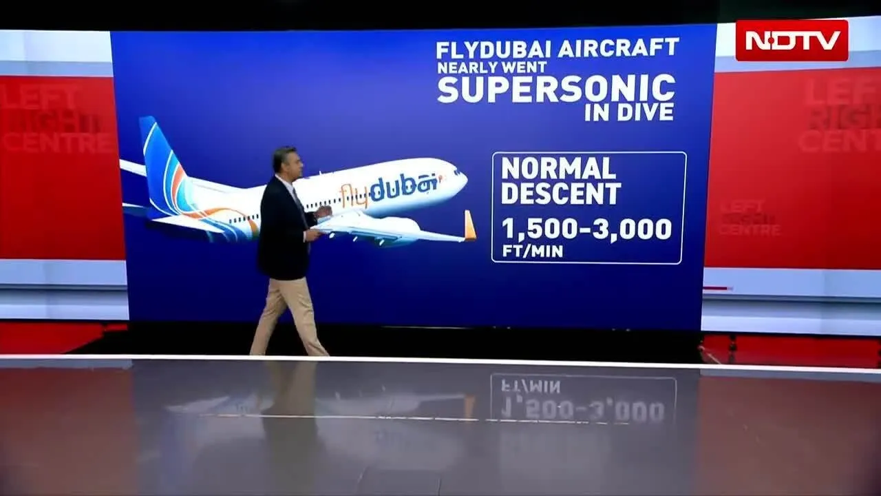 Mô phỏng quá trình bổ nhào của máy bay flydubai.