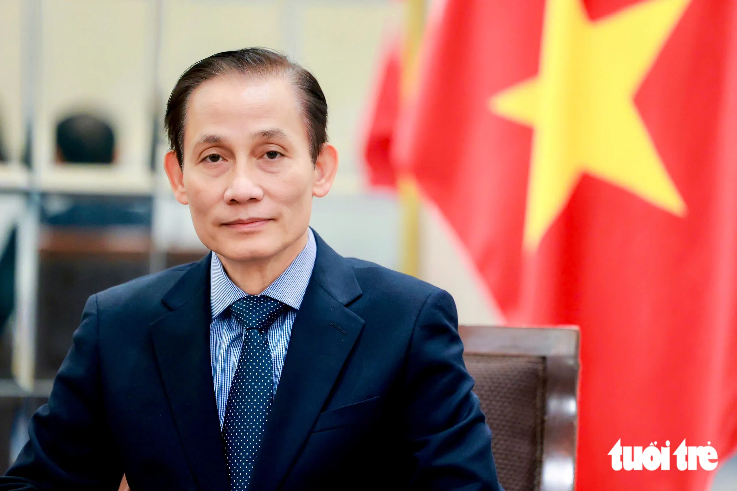 Bộ trưởng Ngoại giao Lê Hoài Trung trả lời báo chí về kết quả chuyến công tác châu Âu của Tổng Bí thư, Chủ tịch nước Tô Lâm - Ảnh: NGUYỄN KHÁNH