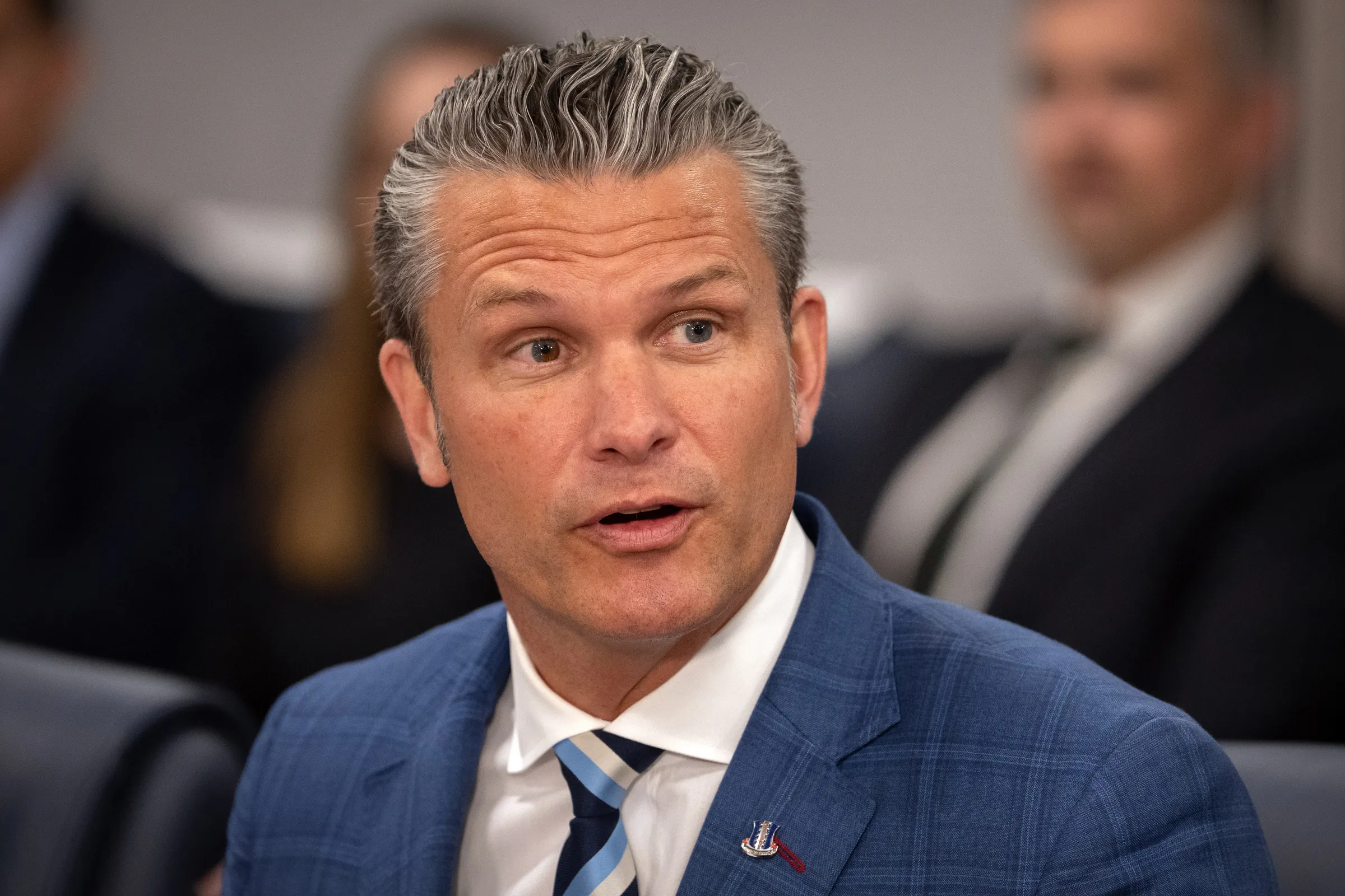 Bộ trưởng Quốc phòng Mỹ Pete Hegseth tại Lầu Năm Góc ngày 2/9.