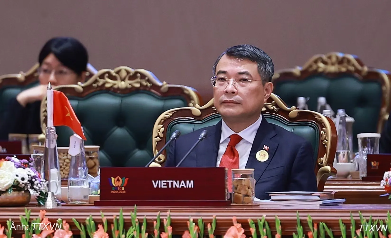 Thủ tướng Lê Minh Hưng tham dự phiên họp Hội nghị thượng đỉnh BRICS lần thứ 18 tại New Delhi, Ấn Độ ngày 13/9.