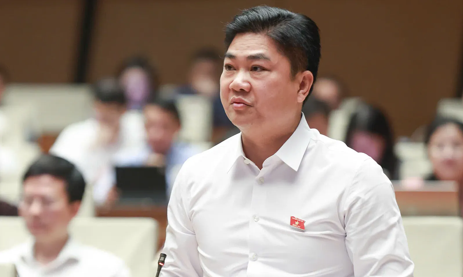 Thiếu tướng Dương Đức Hải, Cục trưởng Cảnh sát Phòng cháy, chữa cháy và Cứu nạn, cứu hộ, phát biểu tại Quốc hội sáng 27/10.