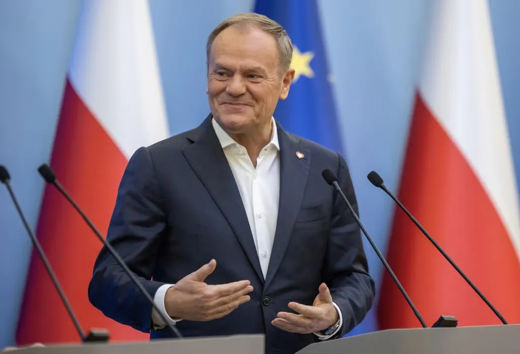 Thủ tướng Ba Lan Donald Tusk - Ảnh: AFP