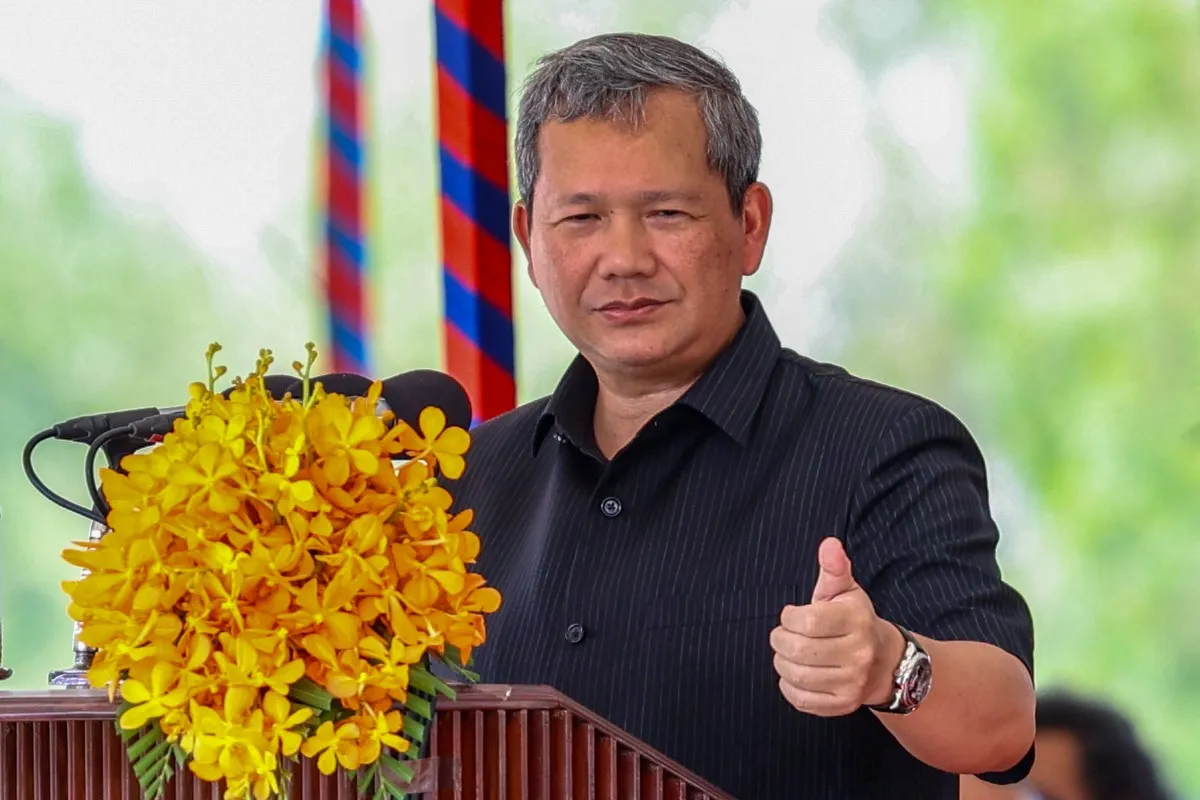 Thủ tướng Campuchia Hun Manet - Ảnh: AFP