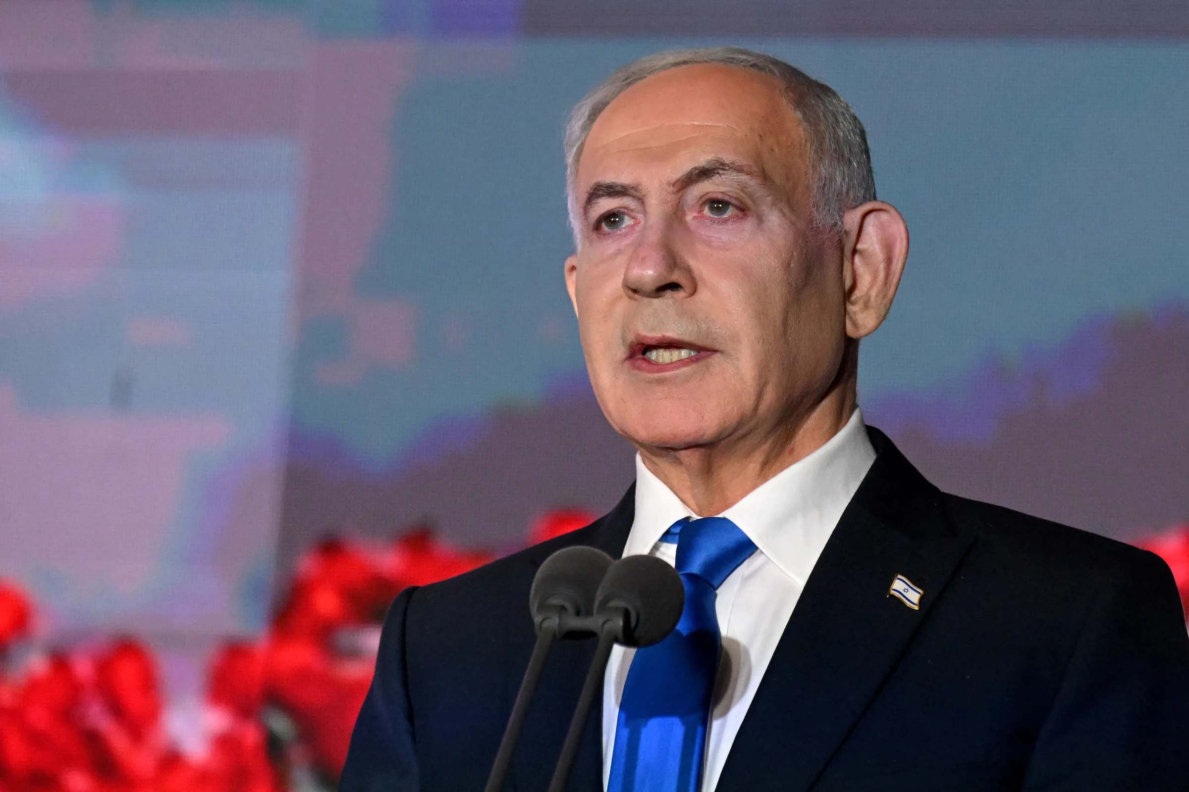 Thủ tướng Israel Benjamin Netanyahu phát biểu ở Jerusalem ngày 5/10.