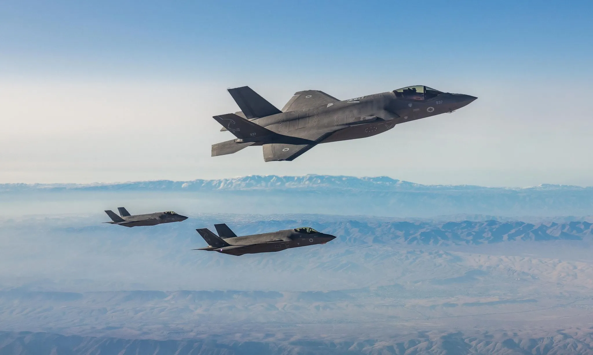 Tiêm kích F-35 Israel trên đường tới không kích Iran trong ảnh công bố ngày 15/3.